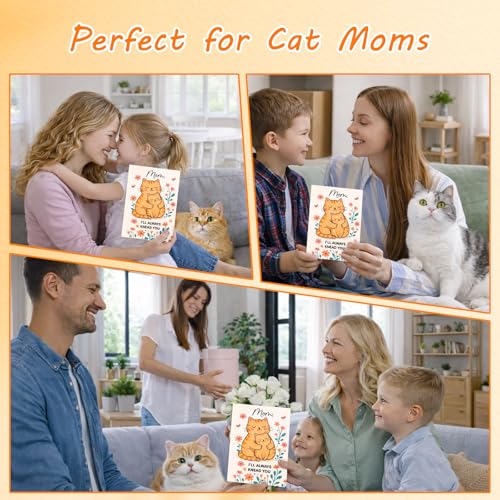 Funny Cat Mom Mother's Day Card - 5.5x8 with Envelope
