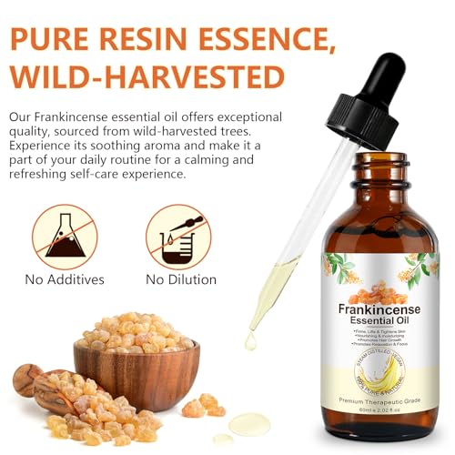 ITSDAWN Frankincense Essential Oil for Face, Hair, and Aromatherapy - 2.02 Fl Oz