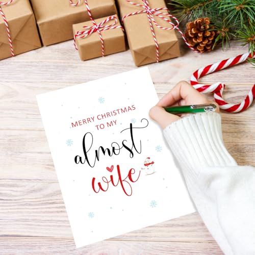 Fiancee Christmas Card - Unique Holiday Gift for Her