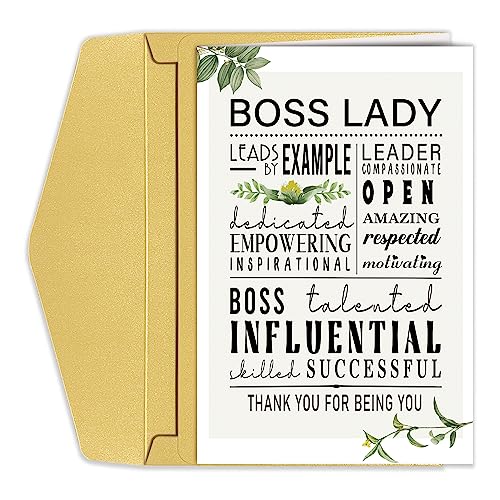 Funny Boss's Day Card for Female Boss - Appreciation Gift