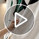 Miyotaa Abstract Emerald Green Shower Curtain Set - 60x71 Inches