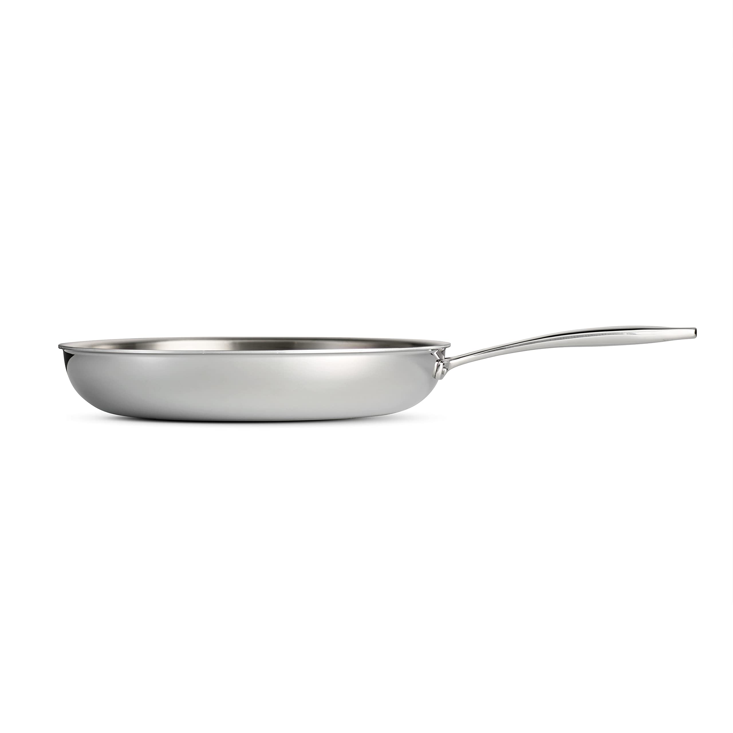 Tramontina Fry Pan Stainless Steel Tri-Ply Clad 12-inch, 80116/007DS & Professional Fry Pans (8-inch)