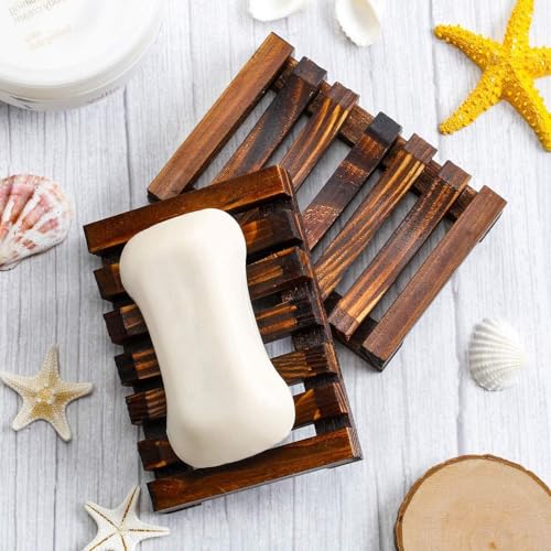 Handmade Natural Wood Soap Dish - Pine Wood Soap Holder