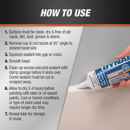 DAP Dynaflex 230 Premium Elastomeric Sealant, 5.5 oz White