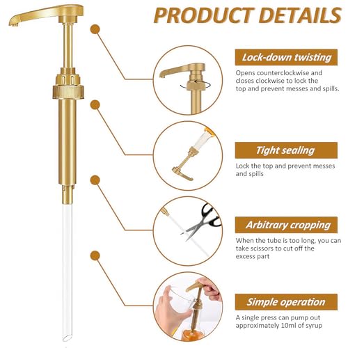 12-Pack Coffee Syrup Pump - Universal 750ml Flavor Dispenser for Bottles