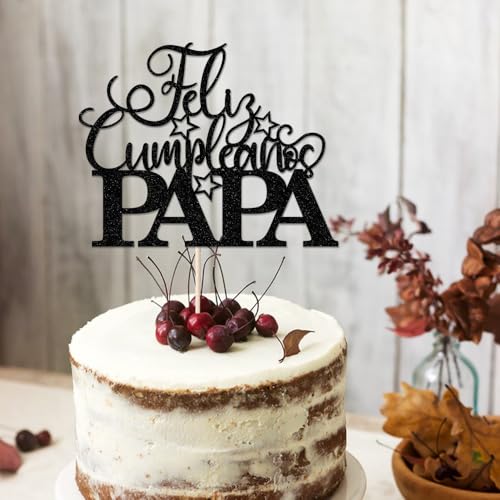 Feliz Cumpleanos Papa Cake Topper | Happy Father's Day Decor