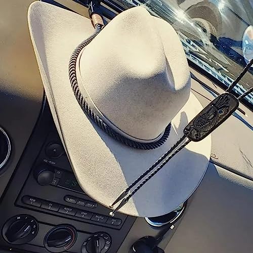 Gray Cowboy Hat Mount for Vehicle - Durable Suction Cup Holder