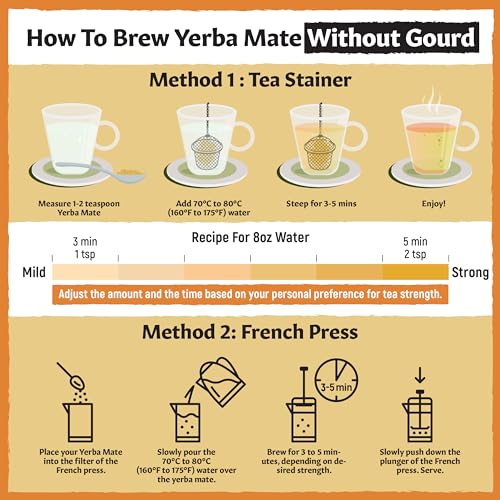 Eastanbul Coarse Yerba Mate Tea, Loose Leaf, 2.8oz - Vegan & Non-GMO