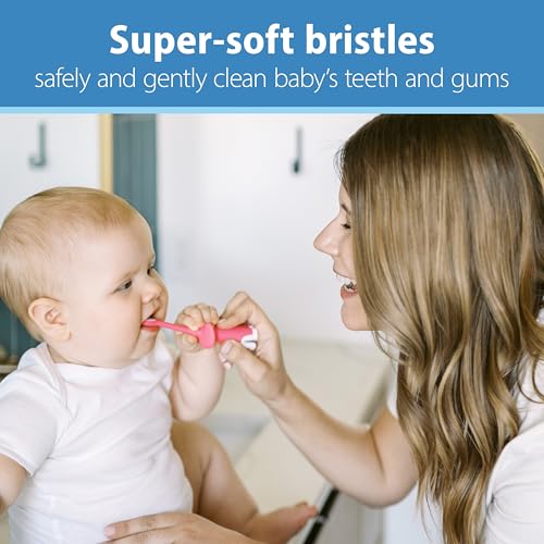 Dr. Brown's Pink Elephant Toothbrush for 0-3 Years - 1 Count