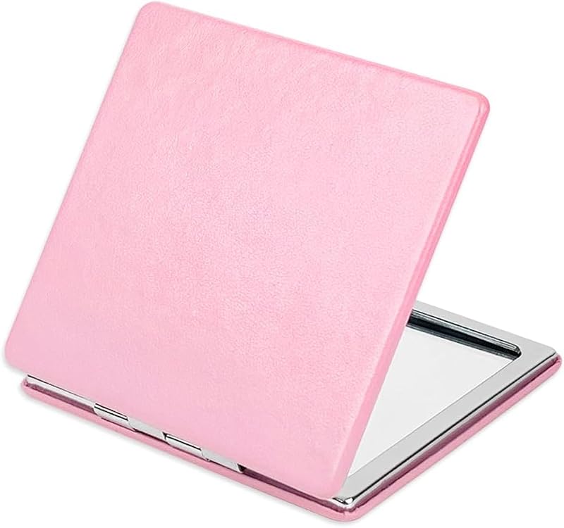 Monogram Compact Makeup Mirror Double Sided Travel Pocket Mirror