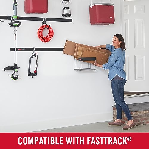 Rubbermaid FastTrack Wall-Mounted Cardboard Holder - 20 lbs Capacity, Satin Nickel