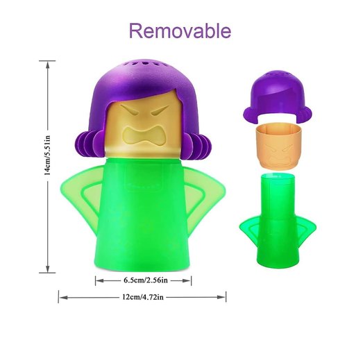 Minecook Microwave Cleaner Easily Crud in Minutes Steam Cleans with Vinegar and Water for Kitchen Gifts (Color Random)
