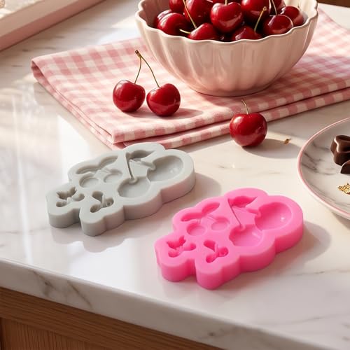 Mini Silicone Chocolate Molds - 2 Pack, Non-Stick & Heat-Resistant