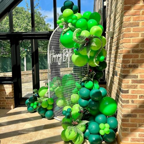 50pcs Green Balloons - 12 Inch Dark Green & Lime Latex for Party
