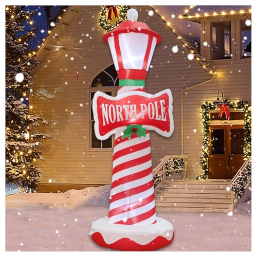 6FT Inflatable Christmas Decor with LED Lights for Yard and Lawn