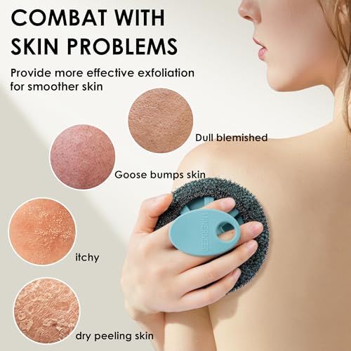 INNERNEED Exfoliating Bath Loofah Sponge & Silicone Body Scrubber