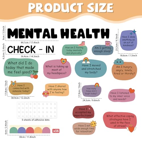 Mental Health Bulletin Board Set - Inspirational Classroom Decor