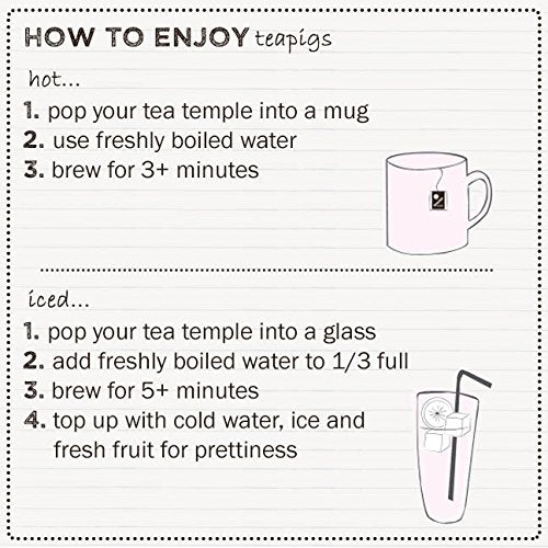 teapigs Chamomile Flowers Tea - Whole Flower Herbal Tea, 15 Count (Pack of 2)