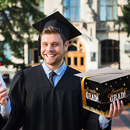 Graduation Card Box with Tassel - 8x8 Inch Grad Cap Holder