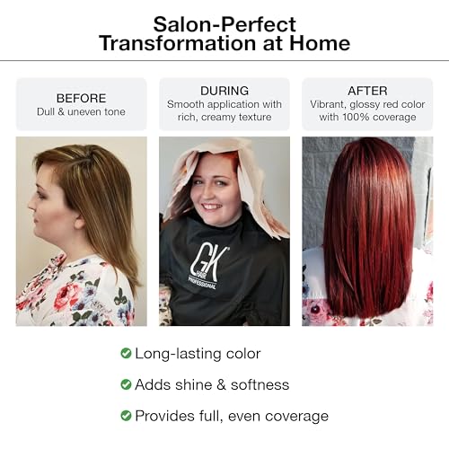 GK HAIR Professional Permanent Hair Color Cream 3.4 Fl Oz