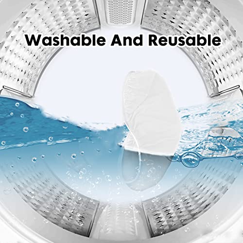 AZHCHKE Stretchy Toilet Tank Cover - White, Fits 13"-17" Tanks