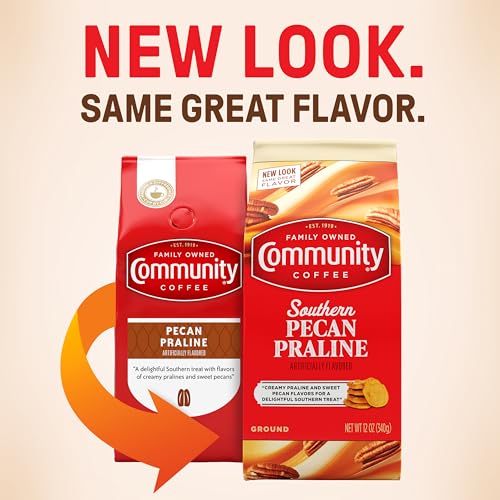 Community Coffee Southern Pecan Praline Ground Coffee, Medium Roast, 12 oz