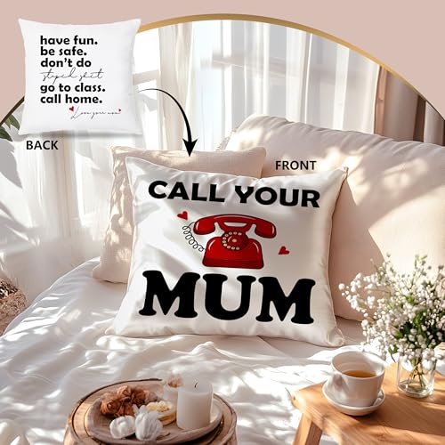 LUKIPOM Funny Mom Pillow Cover 18x18 | Double-Sided Flannel Decor
