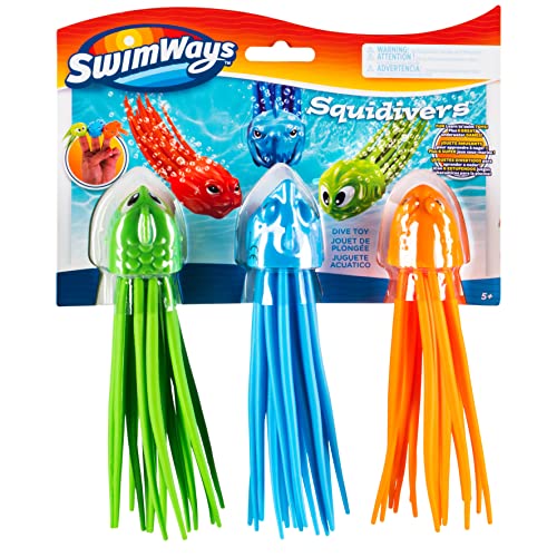 SquiDivers Diving Toys - 3 Pack | Fun Pool Toys for Kids 5+