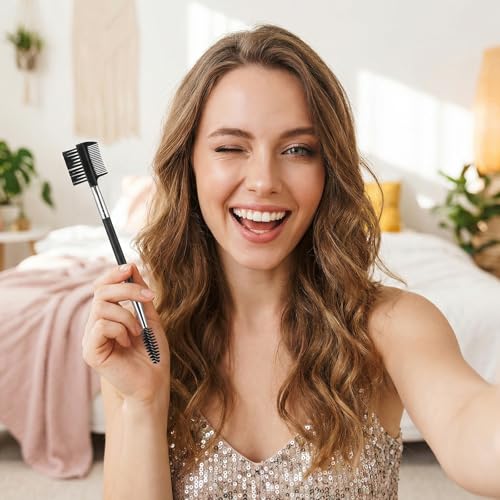 Tiesome 12-Piece Double-Sided Eyebrow Comb and Eyelash Brush Set