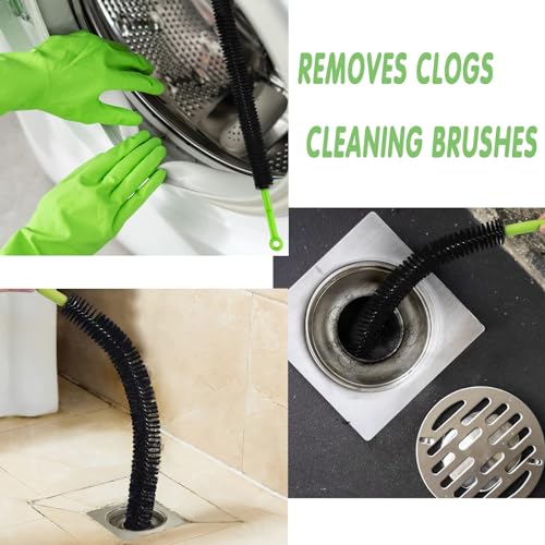 Flexible Long Pipe Drain Cleaner Brush for Kitchen, Shower & Bathtub Clogs