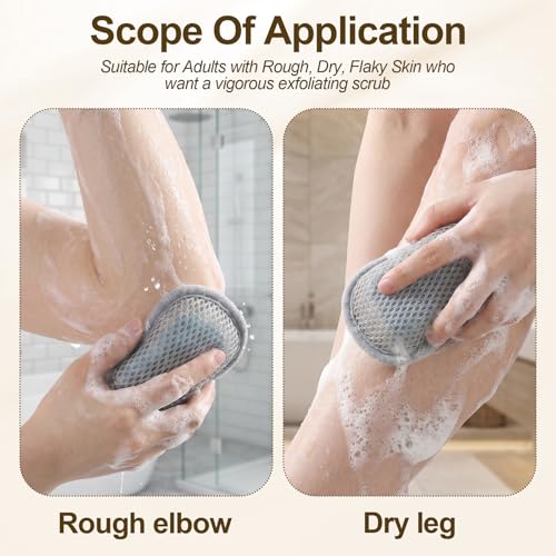 Grevosea 4 Pack Mesh Soap Saver Bag Exfoliating Pouch with Drawstring