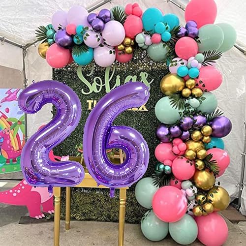 40 Inch Purple Number 14 Foil Balloon for Birthday & Party Decor
