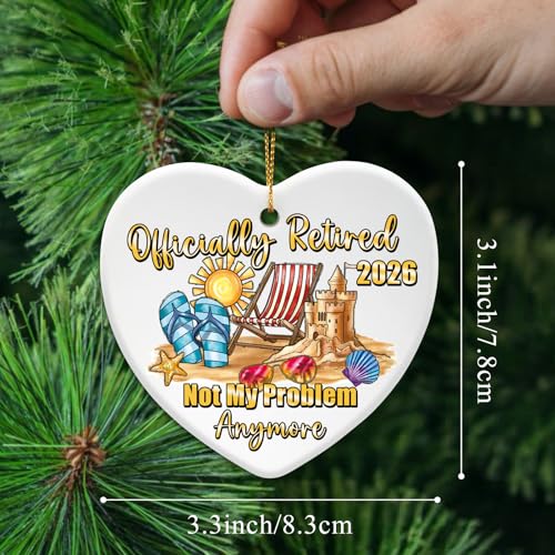 Retirement Ornament 2026 Ceramic Gift - Officially Retired Edition
