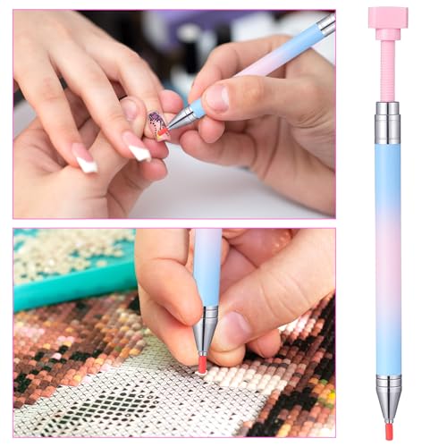Mabor Diamond Art Pen & Rhinestone Picker Tool with Wax Refills for Crafts