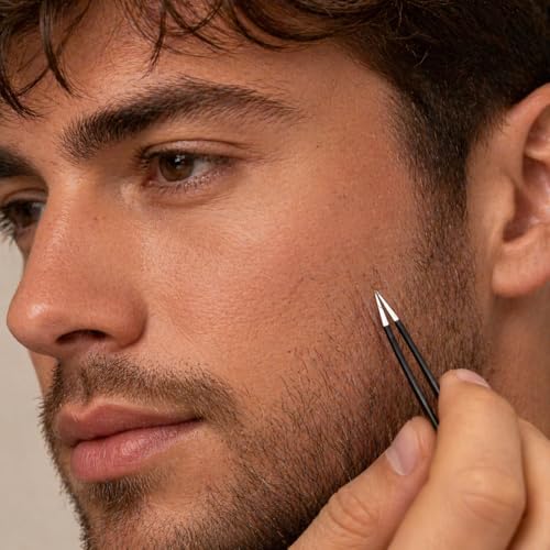 DEMI ROSE Pointed Precision Tweezers - Stainless Steel Splinter & Ingrown Hair Remover