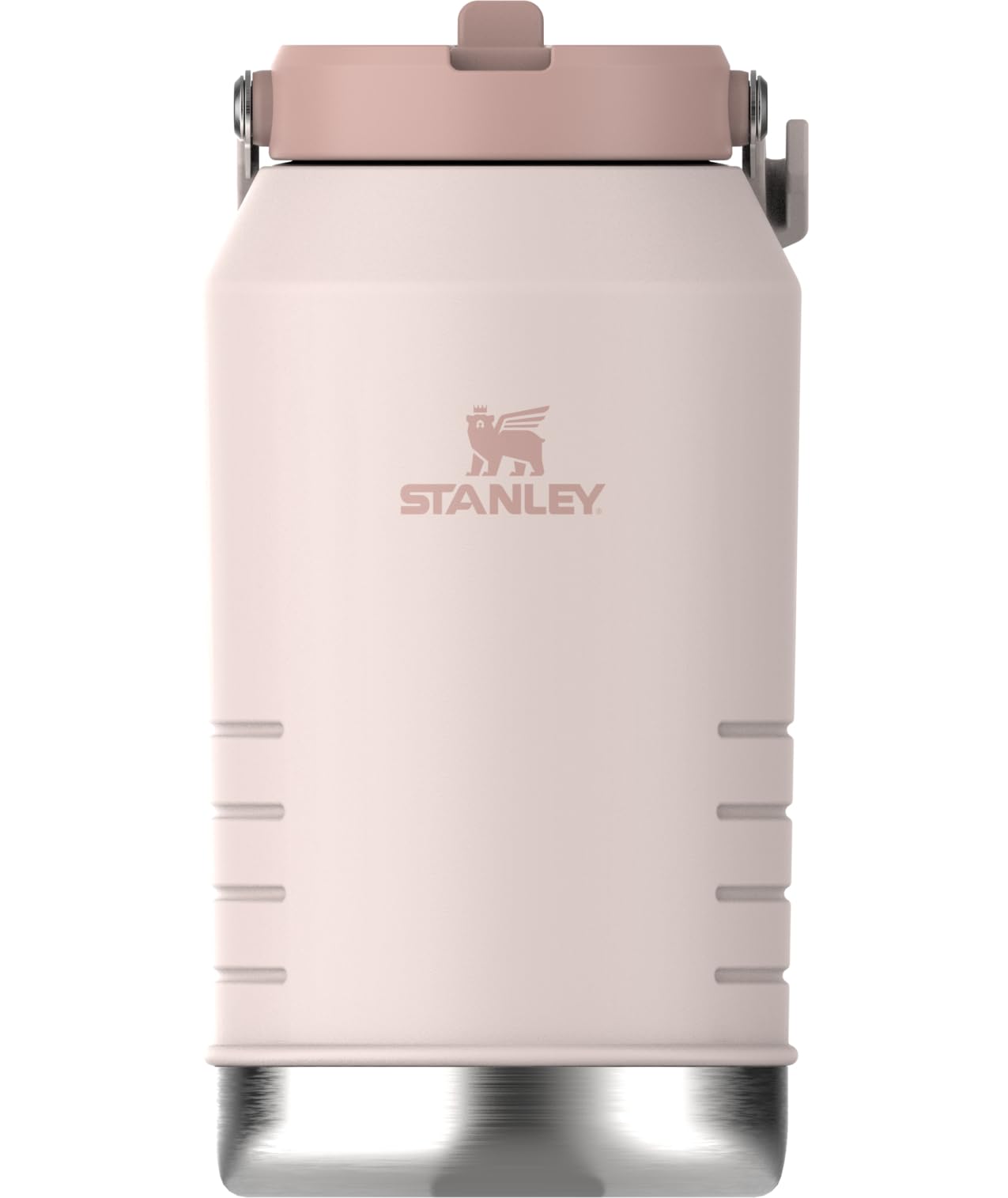 Stanley IceFlow 2.0 Flip Straw Jug with Handle 96 oz | Twist On Lid and Flip Up Straw | Leakproof for Travel and Sports | Insulated Stainless Steel |BPA-Free | Rose Quartz