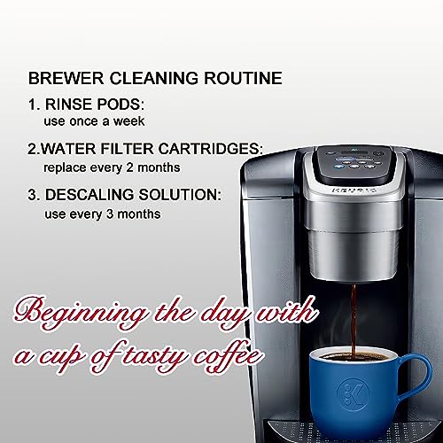 2-Pack Water Filter Cartridges for Keurig 2.0 & 1.0 Coffee Makers