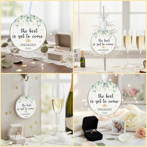 Engaged Ornament for Couples | First Christmas Gift 2026