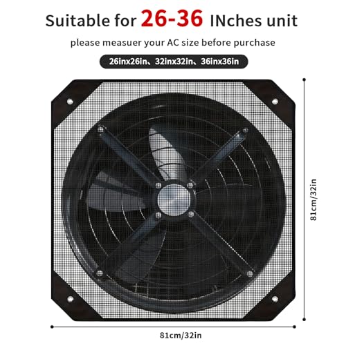 FaddishDeal Air Conditioner Cover for Outside Unit - 26" x 26" Mesh Shade