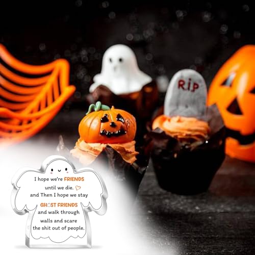 Ghost Friends Acrylic Plaque Funny Best Friend Desk Decor Gift
