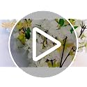 6Pcs 27" White Artificial Cherry Blossom Branches – Silk Floral Decor