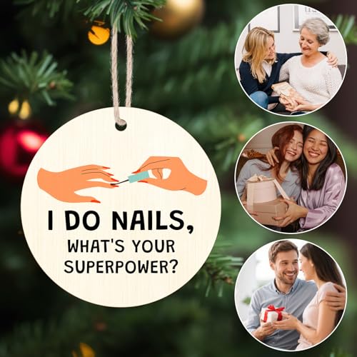 Nail Technician Christmas Ornament - Gift for Manicurists & Nail Lovers