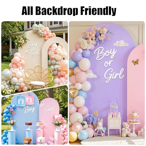 Premium Felt Boy or Girl Sign for Gender Reveal Party Decor