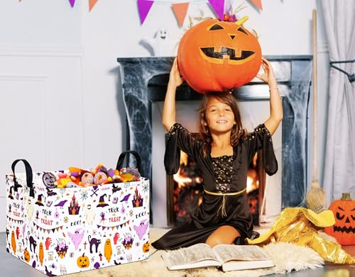 Halloween Empty Basket Organizer with Dual Handles - 14.9 x 10.2 x 8.4 inches