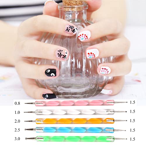 Lifextol Nail Art Brush and Dotting Pen Set - Pink