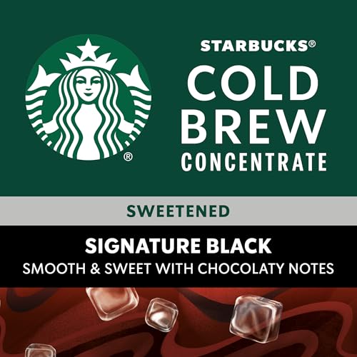 Starbucks Cold Brew Coffee Concentrate, Sweetened Black, 32oz