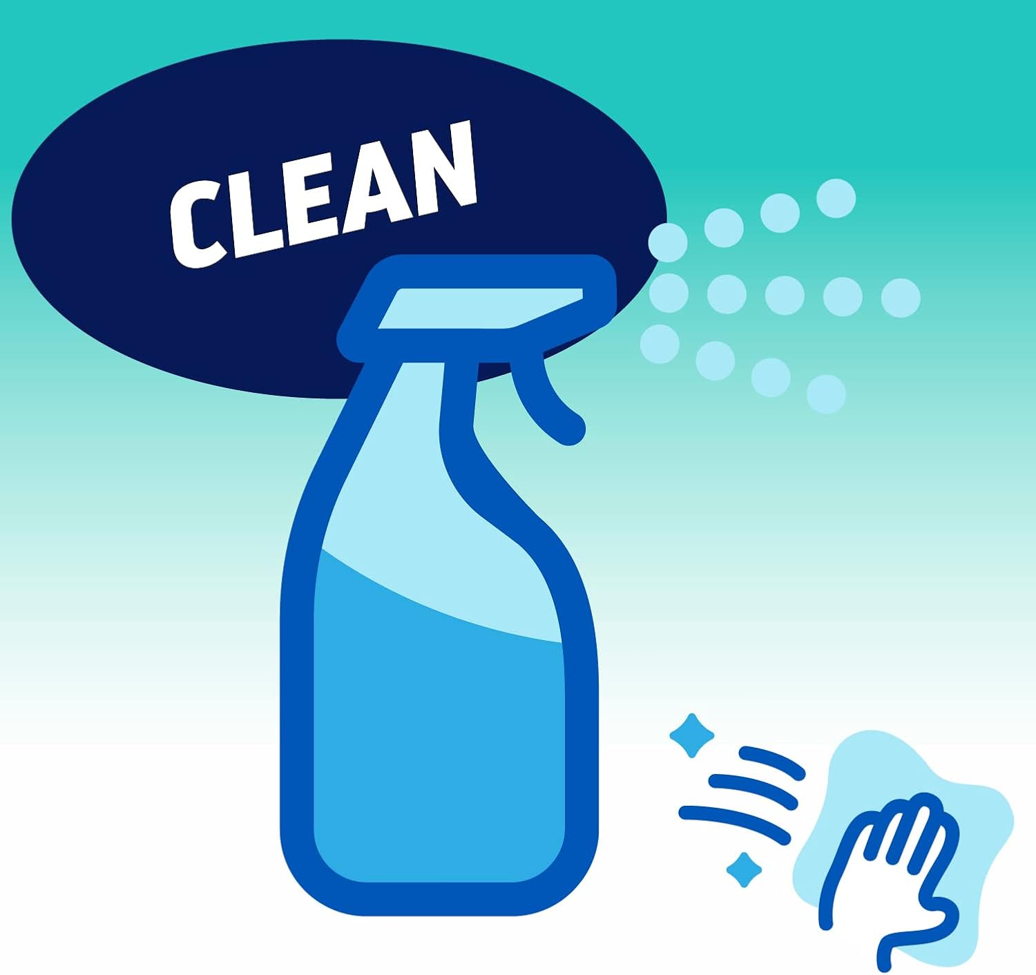 OxiClean Daily Clean Multi-Purpose Disinfectant - Powerful 30 oz Spray | Pack of 2