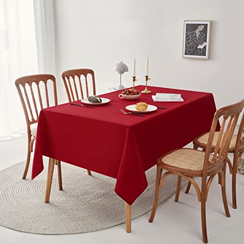 Romanstile Waterproof Rectangular Tablecloth - Red, 54 x 108 Inches