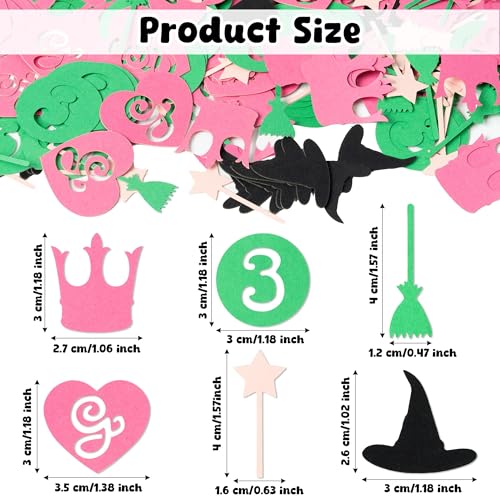 Witch Party Confetti Popper - 300pcs Magical Themed Decor
