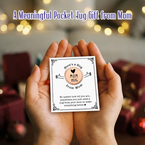 Rose Gold Pocket Hug Keepsake from Mom for Daughter or Son, Personal Gift